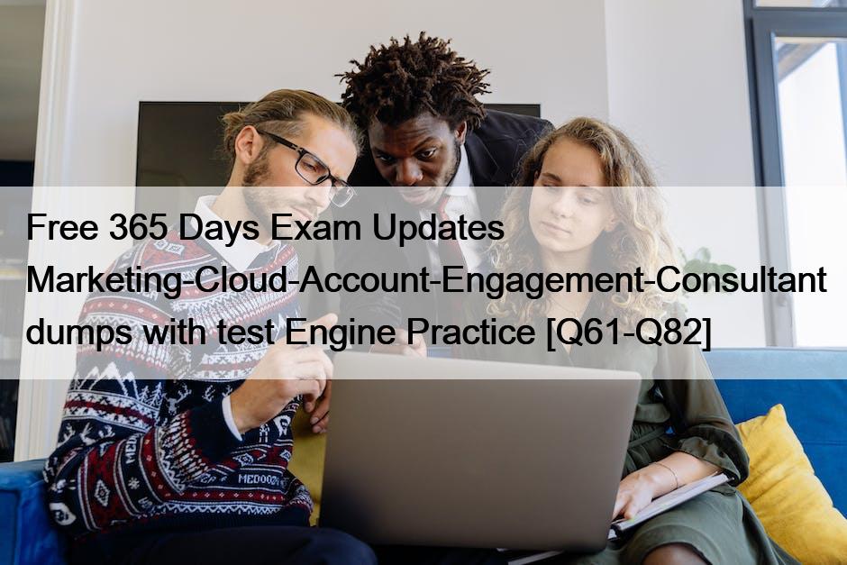 Free 365 Days Exam Updates Marketing-Cloud-Account-Engagement-Consultant dumps with test Engine Practice [Q61-Q82]